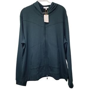 NWT PETER MILLAR Beaumont Full Zip Performance Jacket w/ Hood Balsam Men's XXL